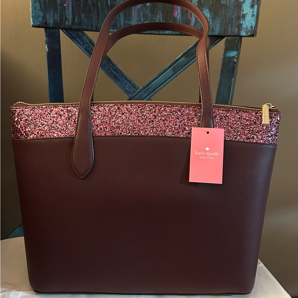 Kate Spade New York Flash Glitter Tote Bag